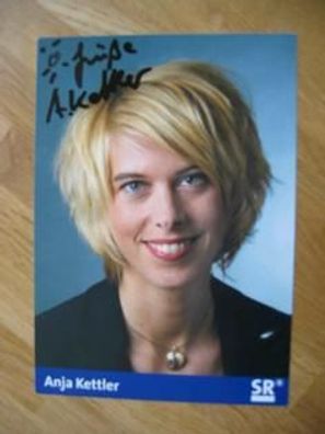 SR Fernsehmoderatorin Anja Kettler - handsigniertes Autogramm!!!
