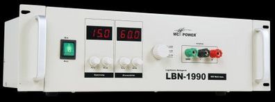 McPower Labor Netzgerät LBN-1990 3 regelbare Bereiche Netzteil 0-60 Volt 60 A