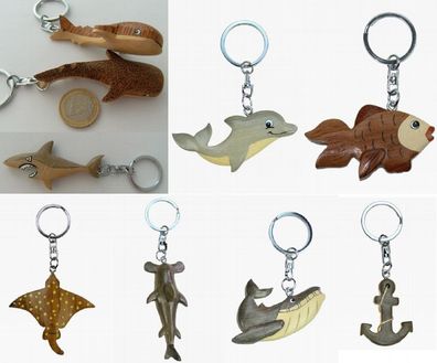 Schlüsselanhänger Fisch Schlüsselring Talisman Rucksackanhänger Taschenanhänger Tiere