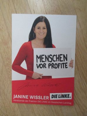 Hessen MdL Die Linke Janine Wissler - handsigniertes Autogramm!!!