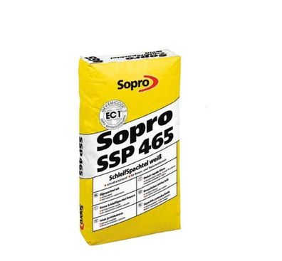 Sopro Schleifspachtel SSP 465 Schleif Spachtel Spachtelmasse weiß 25 KG