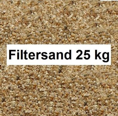 Filtersand 0.4 - 0.8mm Quarzsand für Poolfilter Sandfilteranlage Poolsand 25 kg