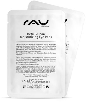 Rau Beta Glucan Moisturizing Eye Pads 8 Paar