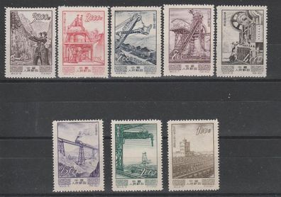 VR China 1954 238-245 kpl. ( 1. Mai - Industrieller Aufbau) (x)