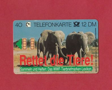 S- 12 vom März 1991 WWF (Rettet die Tiere ) Postfrisch 40 000 Auflage