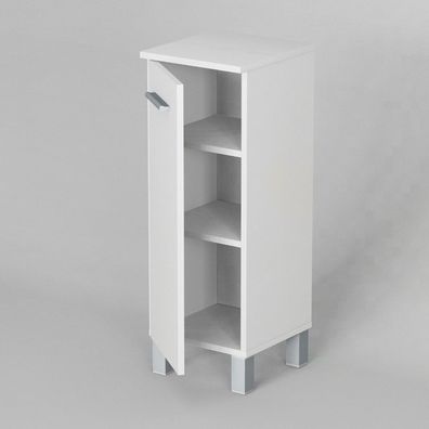 Badezimmerschrank/ Unterschrank SN 2 30 cm / Weiß- Hochglanz
