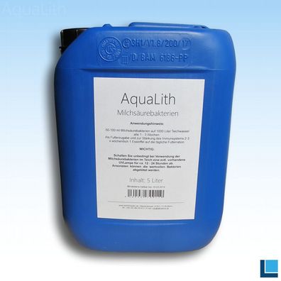 AquaLith Milchsäurebakterien 5 Liter | Filterbakterien, Starterbakterien Koi & Garten
