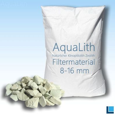 25kg AquaLith Filtermaterial Zeolith Klinoptilolith 8-16 mm für Koi und Gartenteiche