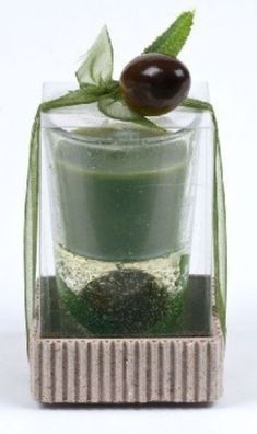 Duftkerze Olive im Glas