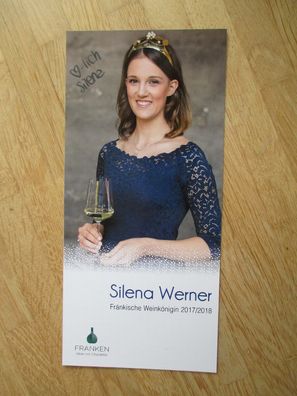 Fränkische Weinkönigin 2017/2018 Silena Werner - handsigniertes Autogramm!!!