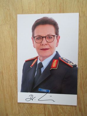 Bundeswehr Generalstabsarzt Dr. Gesine Krüger - handsigniertes Autogramm!!!