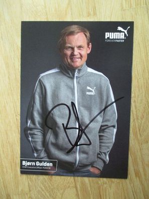 Vorstandsvorsitzender Adidas % Puma Björn Gulden - handsigniertes Autogramm!!!