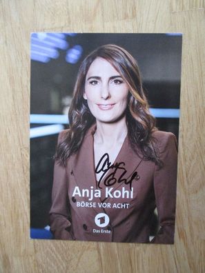 ARD Börsenstudio - Anja Kohl - handsigniertes Autogramm!!!