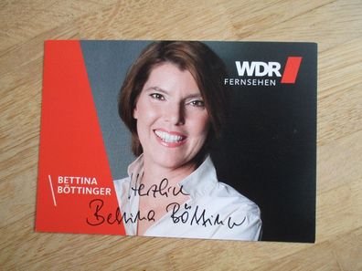 WDR Fernsehmoderatorin Bettina Böttinger - handsigniertes Autogramm!!!