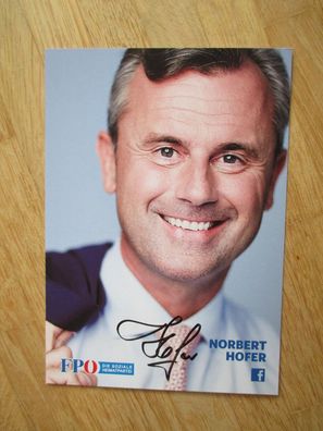 Österreich FPÖ Politiker Norbert Hofer - handsigniertes Autogramm!!!