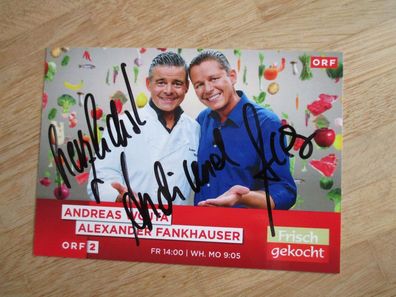 Starkoch Andreas Wojta & Alexander Fankhauser - handsignierte Autogramme!!!