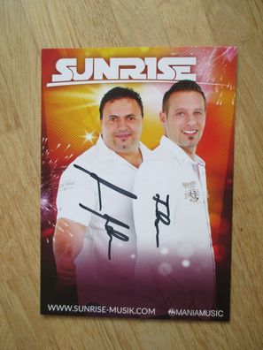 Schlagerstars Sunrise - handsignierte Autogramme!!!