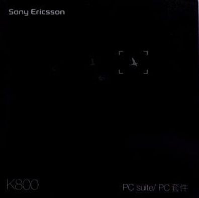 Sony Ericsson K800 Cyber-shot Handy PC Suite Software CD