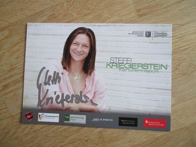 Kanu Sportlerin Steffi Kriegerstein - handsigniertes Autogramm!!!