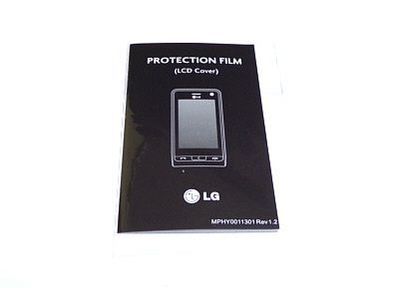LG Viewty KU 990 Smartphone Original LCD Cover Displayschutzfolie Schutzfolie