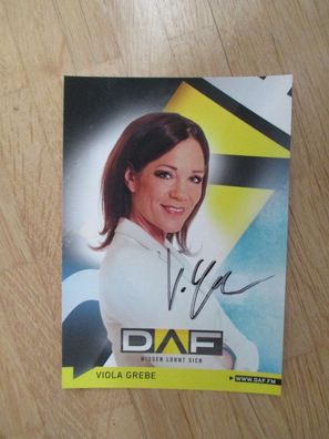 DAF Fernsehmoderatorin Viola Grebe - handsigniertes Autogramm!!!