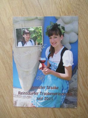 Reinsdorfer Traubenprinzessin Jennifer Staake - handsigniertes Autogramm!!!