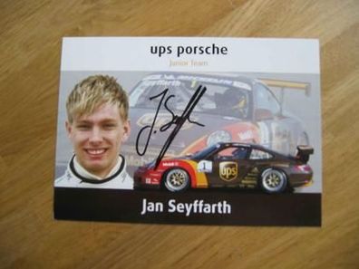 Porsche Rennfahrer Jan Seyffarth - handsigniertes Autogramm!!!