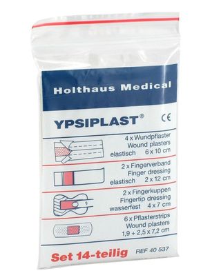 Holthaus Ypsitect Pflastersortiment Wundverband Pflasterset 14-teilig Pflaster