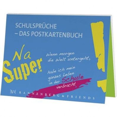 Postkartenbuch Schulsprüche Na super Postkartenbücher Ansichtskarte Postkarte Schule