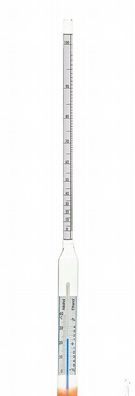 Kitzinger Alkoholometer mit Thermometer