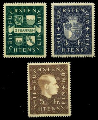 Liechtenstein 1939 Nr 183-185 postfrisch X6F6D52