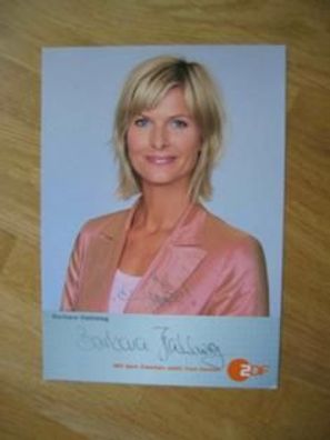 ZDF Fernsehmoderatorin Barbara Hahlweg - handsigniertes Autogramm!!!