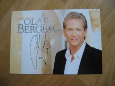 Schlagerstar Olaf Berger - handsigniertes Autogramm!