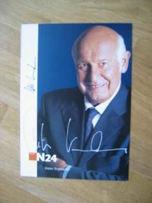 N24 Fernsehmoderator Prof. Dr. Dieter Kronzucker - handsigniertes Autogramm!!!