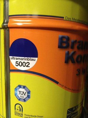 Brantho Korrux 3in1 Rostschutz 5 Liter RAL 5002 ultramarinblau 21,80€/ l