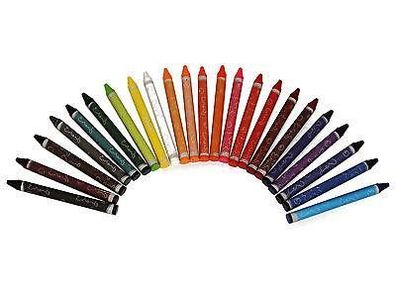 24 Stück farbige Wachsmalstifte bunte Wachsmalkreide im Set Wachsmaler Crayons