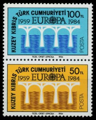 Türkisch-zypern Zusammendrucke Nr 142 + 143 postfrisch SE X922642