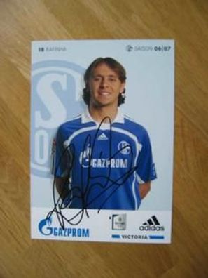 FC Schalke 04 Saison 06/07 Rafinha handsign. Autogramm!