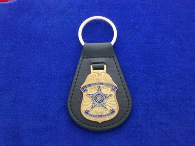 Secret Service Leder-Schlüsselanhänger / Key Ring