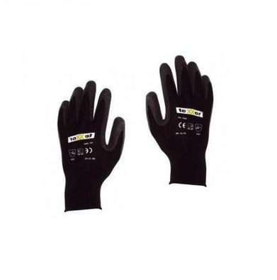 Fliesenleger Latex Handschuhe schwarz Größe XXL