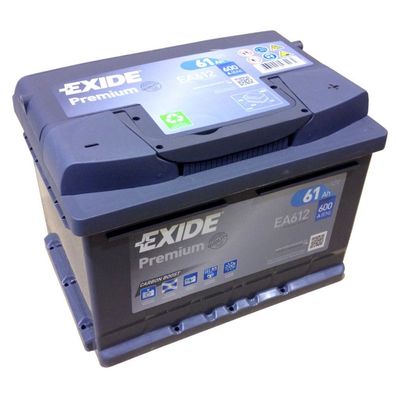 EXIDE Premium Carbon Boost EA 612 12V 61AH Model 2014/15 Kälteprüf-S EN (A):600