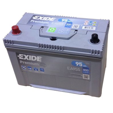 EXIDE Premium EA 955 12V 95AH Starterbatterie Kälteprüfstrom EN (A): 800