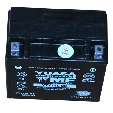 Yuasa YTX14L-BS Motorrad AGM-Batterie wartungsfrei Harley Davidson & Buell