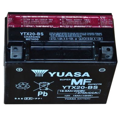 Yuasa YTX20-BS Motorrad Batterie für Honda, Kawasaki, Suzuki, Moto Guzzi Morini