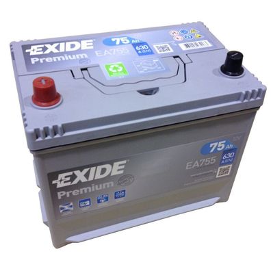 EXIDE Premium Superior Power EA 755 12V 75AH Starterbatterie EN (A): 630