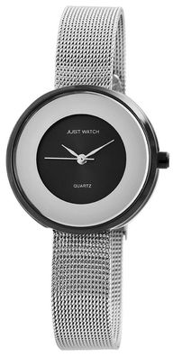 Just Watches Damen Quarzuhr Modell JW10242-BK Edelstahl Milanese Armband