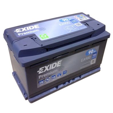 EXIDE Premium Carbon Boost EA 900 12V 90AH Neuestes Model 2014/15 EN (A):720
