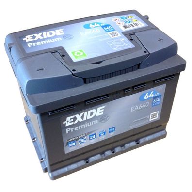 EXIDE Premium Carbon Boost EA 640 12V 64AH Starterbatterie EN (A): 640