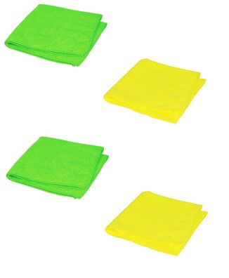 4 Stück Microfasertücher Microtücher Poliertücher Staubtuch Microtuch Wischtuch