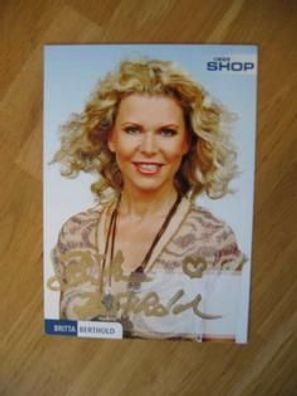 RTL Shop Fernsehmoderatorin Britta Berthold - handsigniertes Autogramm!!!